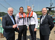 Kieran Calnan, Chairman BIM; Leo Varadkar, TD, Minister for Transport, Tourism;  and Sport; Simon Coveney, TD, Minister for Agriculture, Food and the Marine and Jason Whooley, CEO BIM pictured at the launch of the scheme