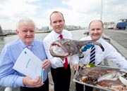Pictured at the launch were Kieran Calnan; Chairman; Simon Coveney, TD, Minister for Agriculture, Marine and Food and Jason Whooley, CEO BIM 